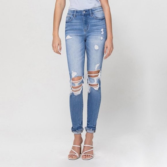 *NEW* Flying Monkey High-Rise Ankle Skinny Jeans - Picture 5 of 8